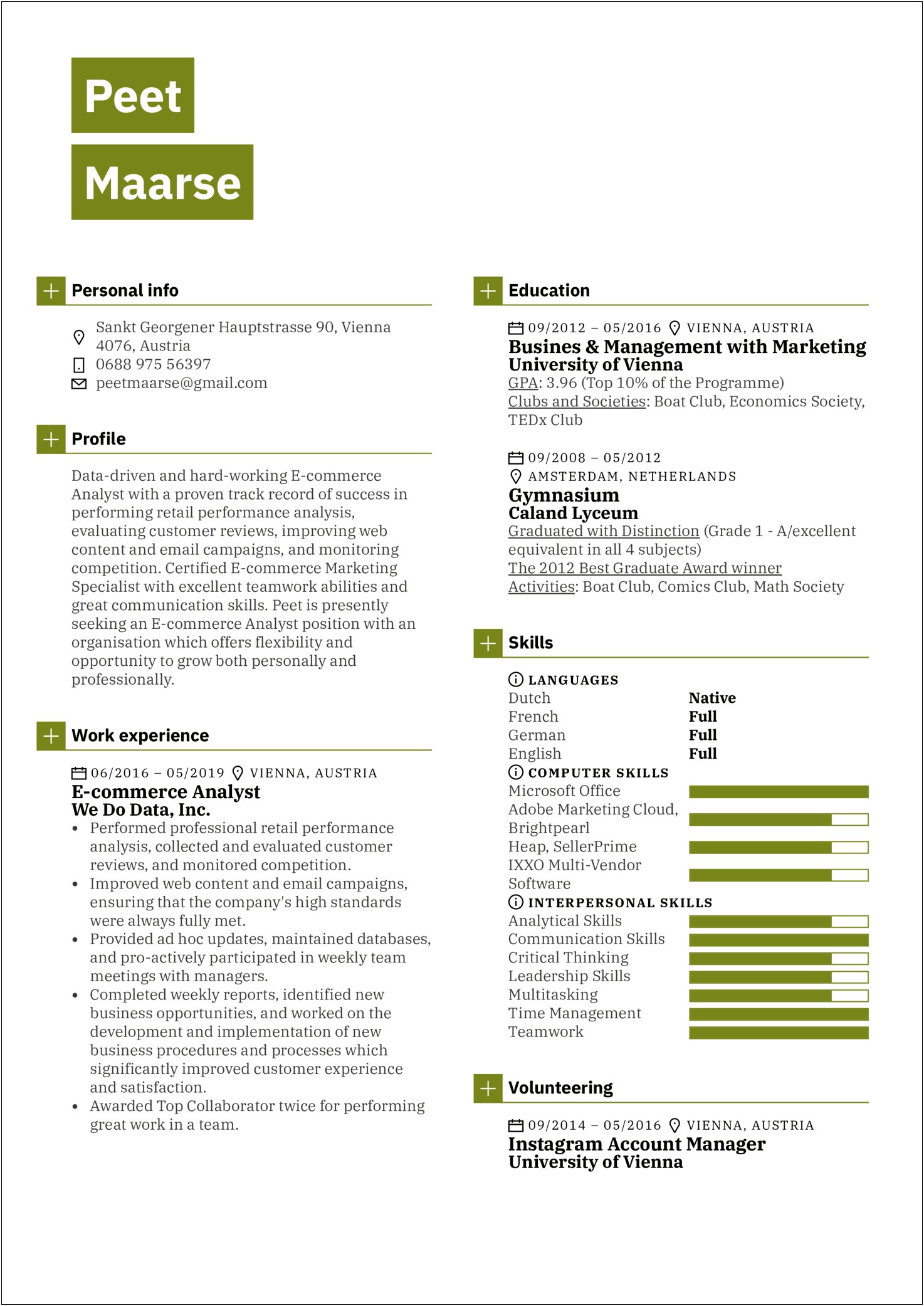 Sample Resume For Ecommerce Executive