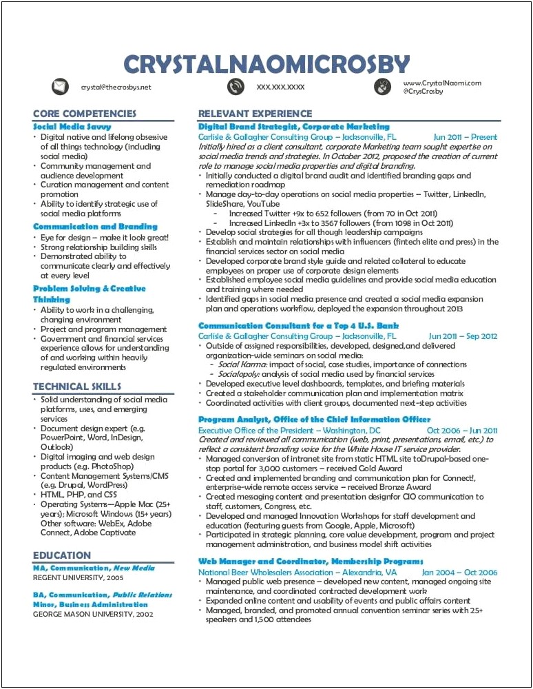 Sample Resume For Government Affairs