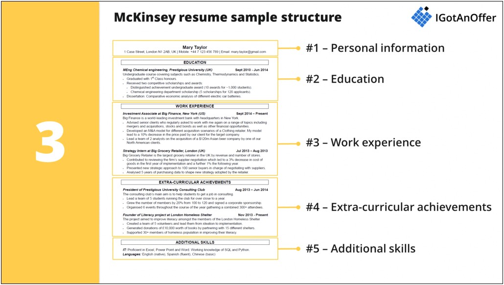 Sample Resume For Mba Consultant