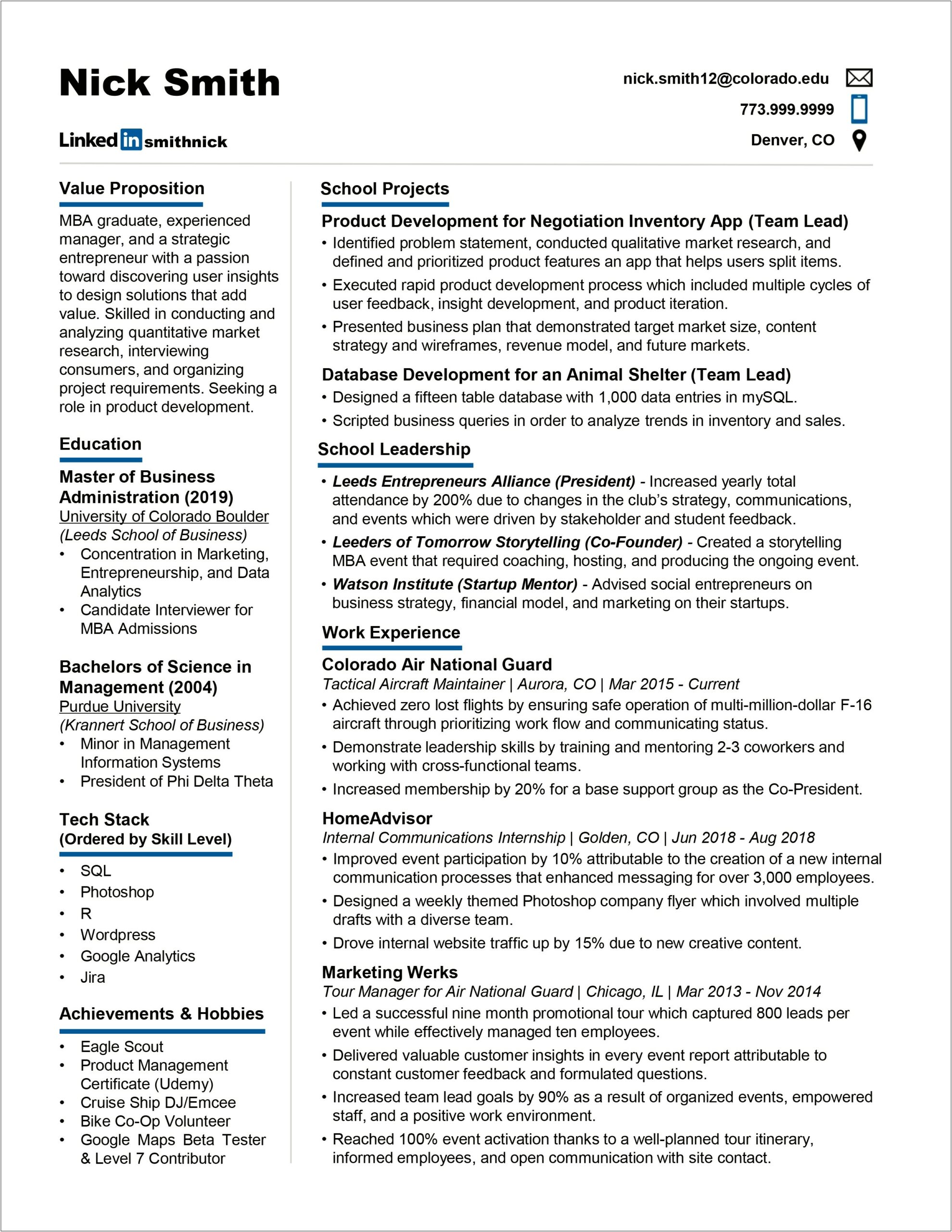 Sample Resume For Scouting Involvement