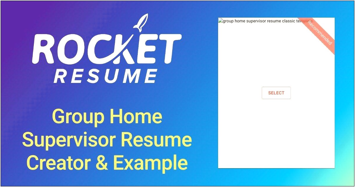 Sample Resume Group Home Supervisor