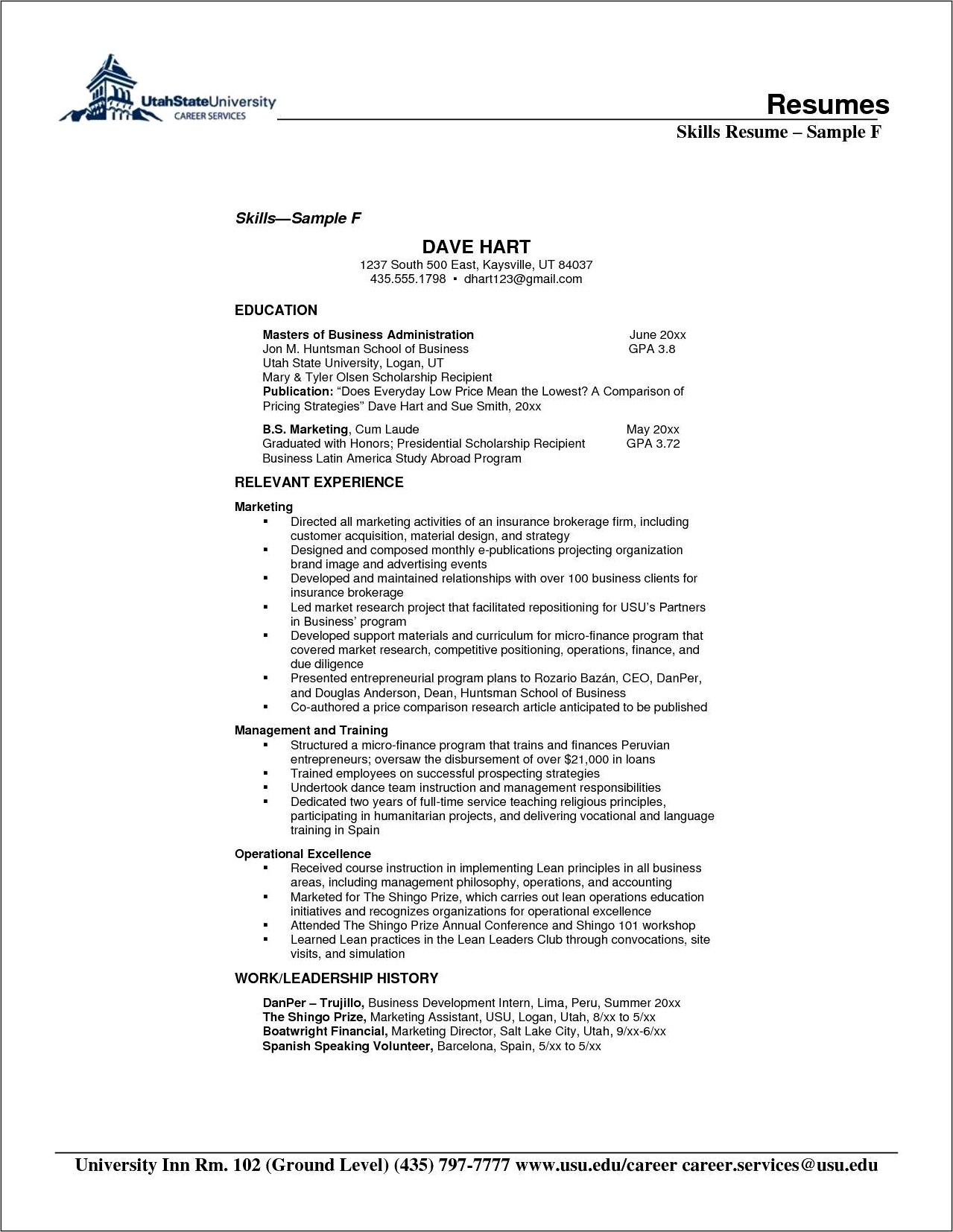 Sample Resume With Latin Honor