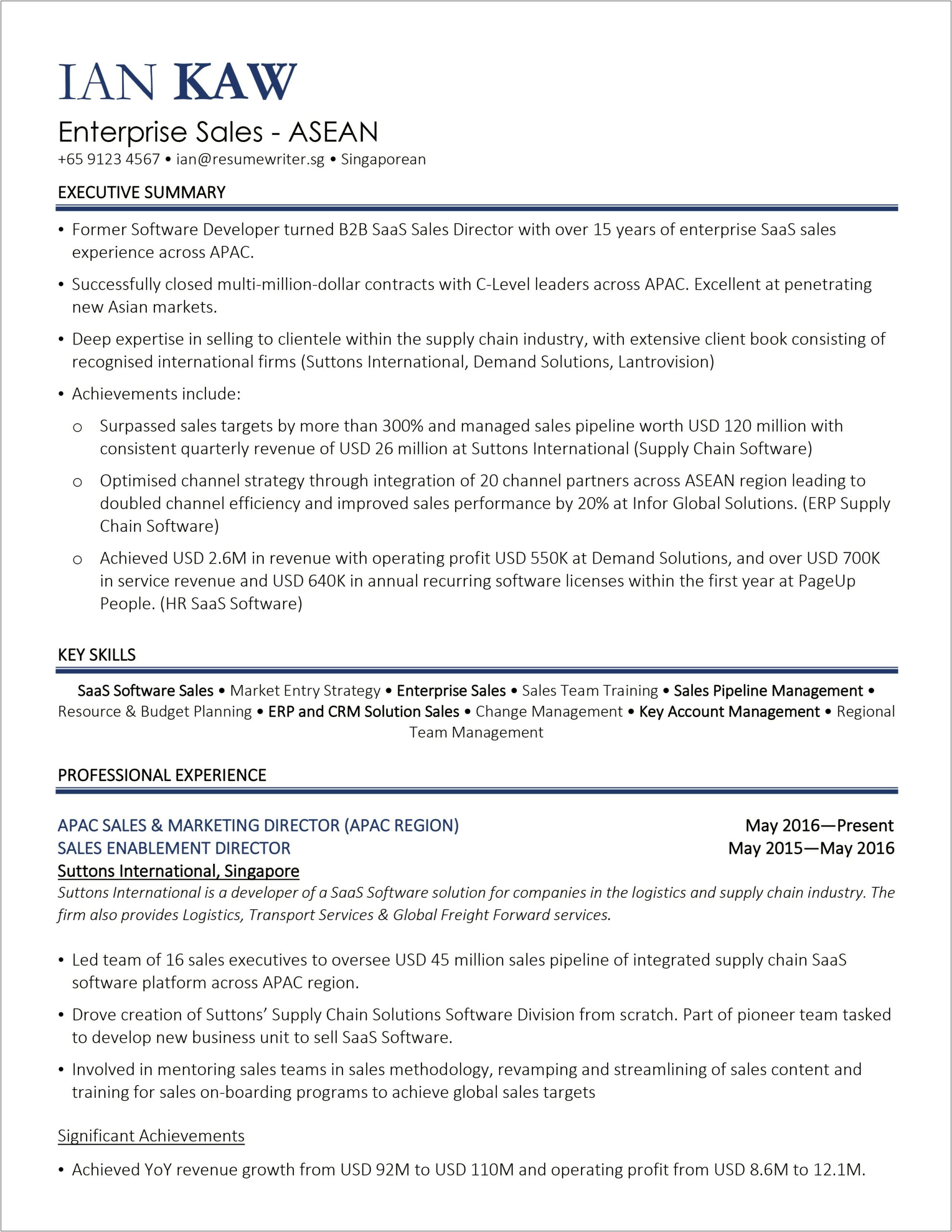 Sample Resume With Professional License