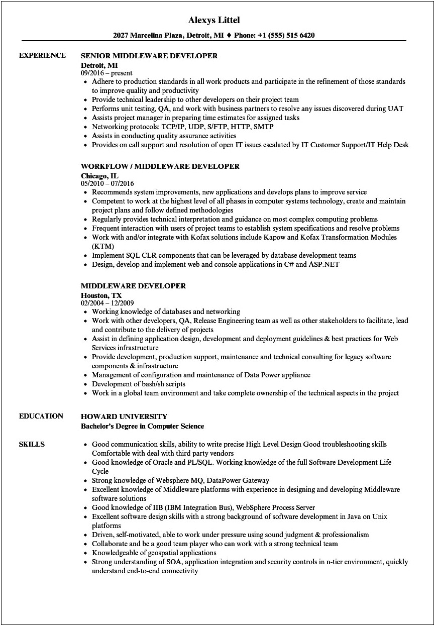 Sample Resume With Soap Rest