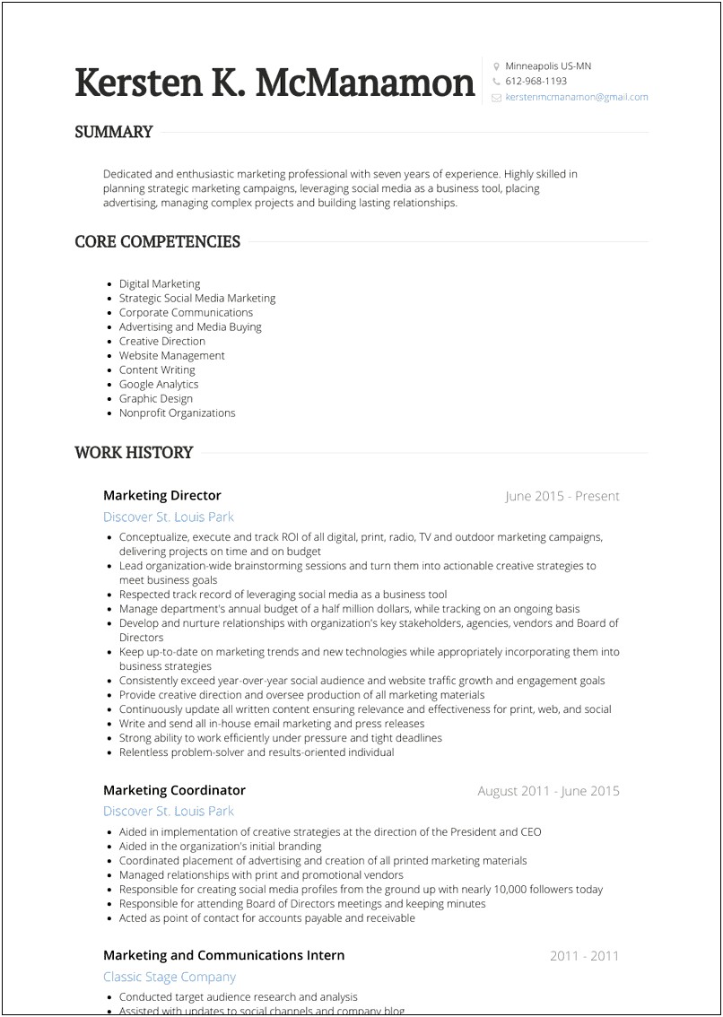 Sample Resumes For Marketing Coordinator