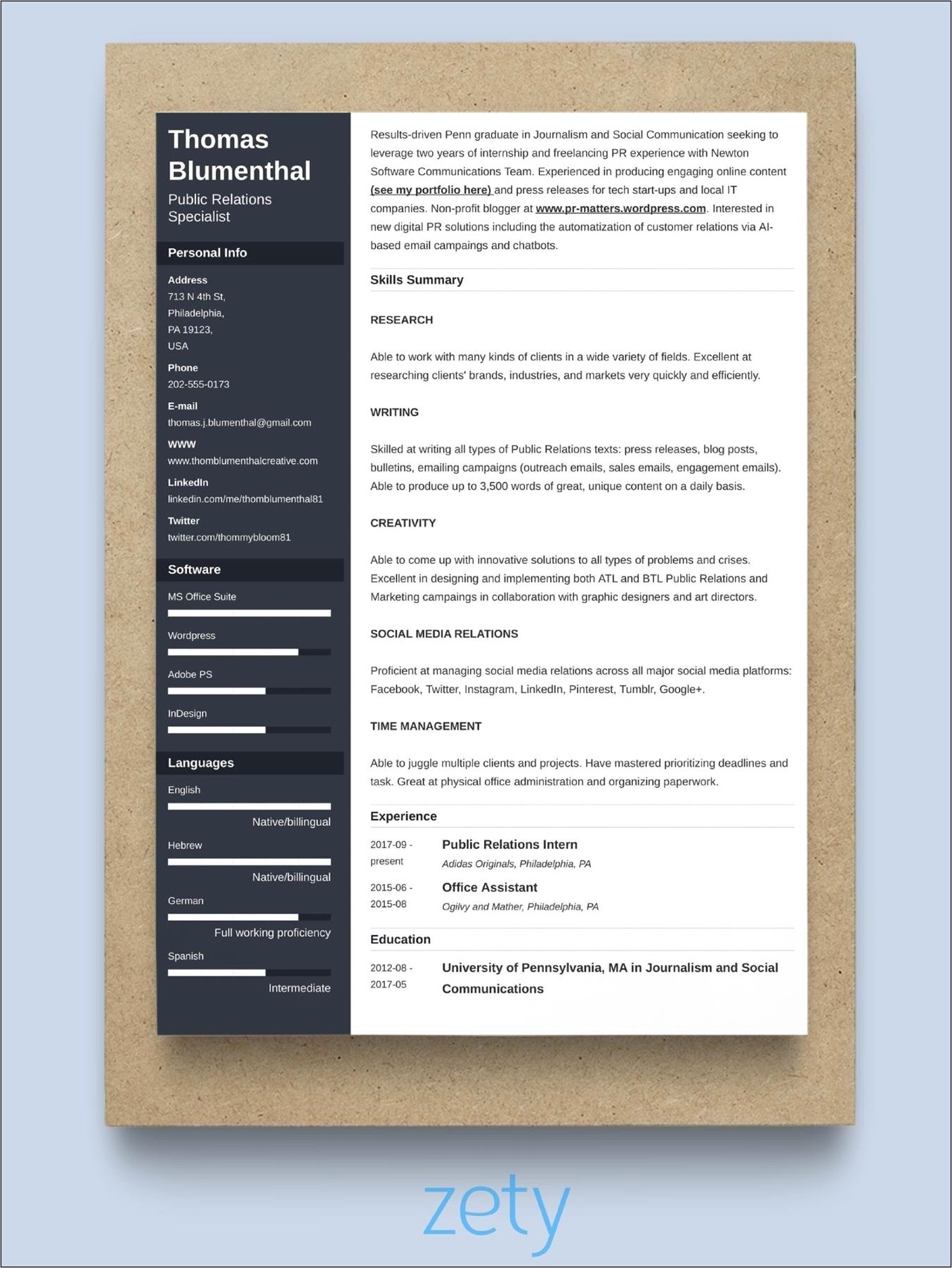 Samples Of Chrono Functional Resumes