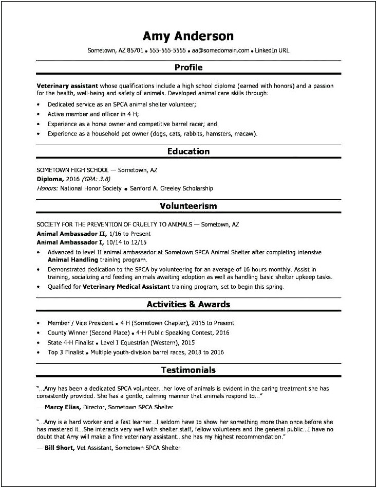 School Officer Job Description Resume