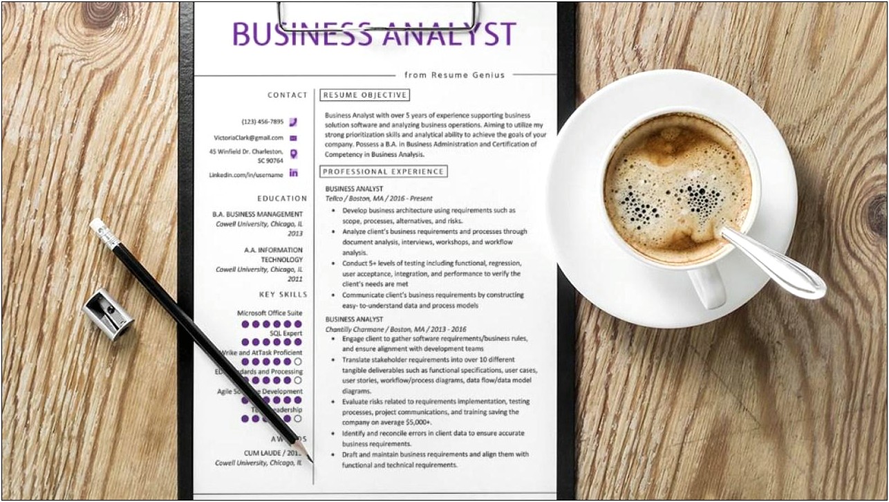 Scope Management Business Analyst Resume