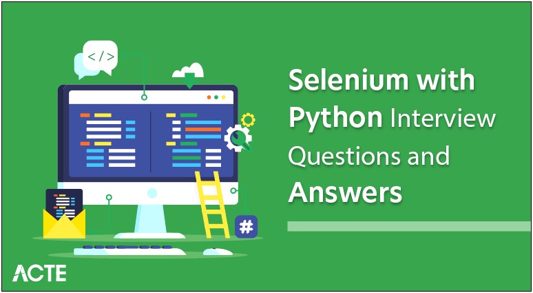 Selenium With Python Sample Resume