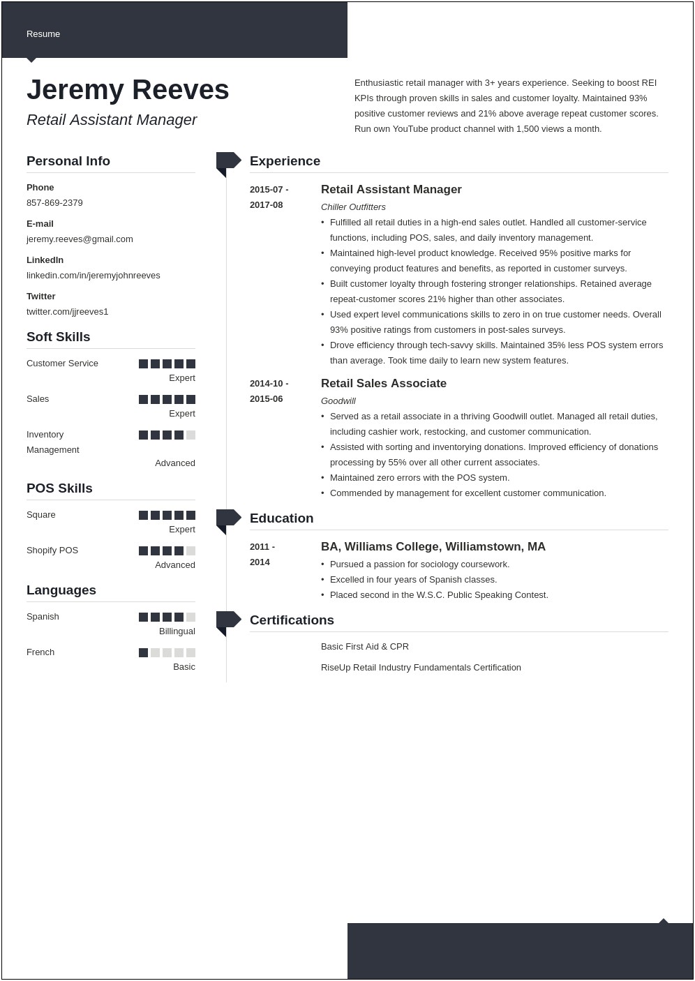Sherwin Williams Assistant Manager Resume
