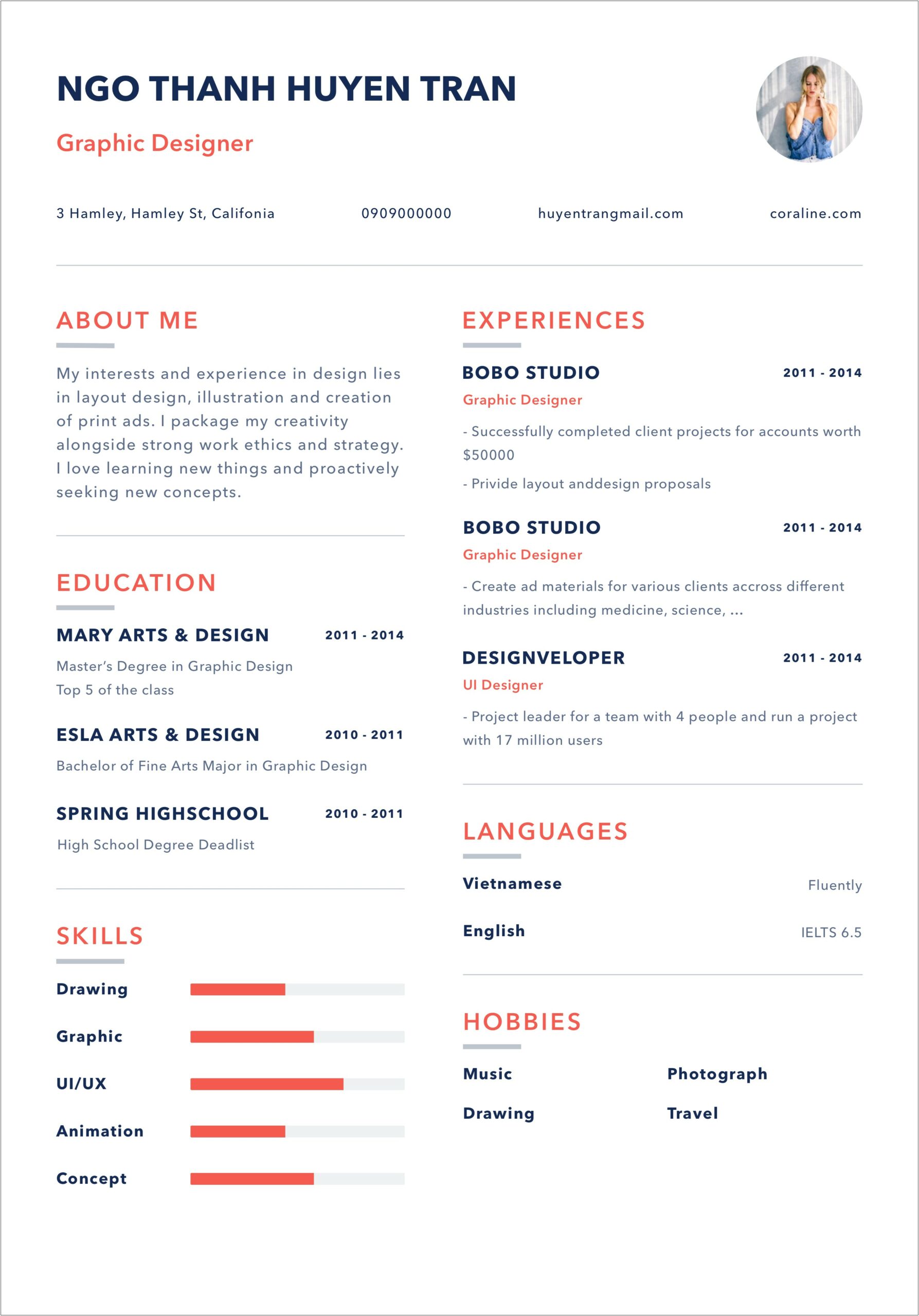 Simple Resume Samples For Freshers