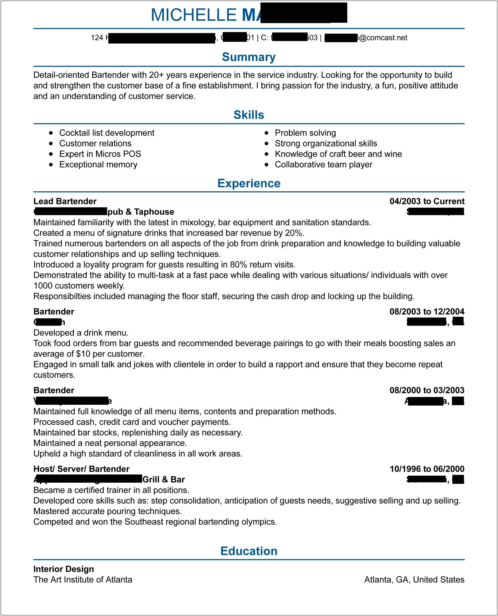Skill Section On Resume Reddit