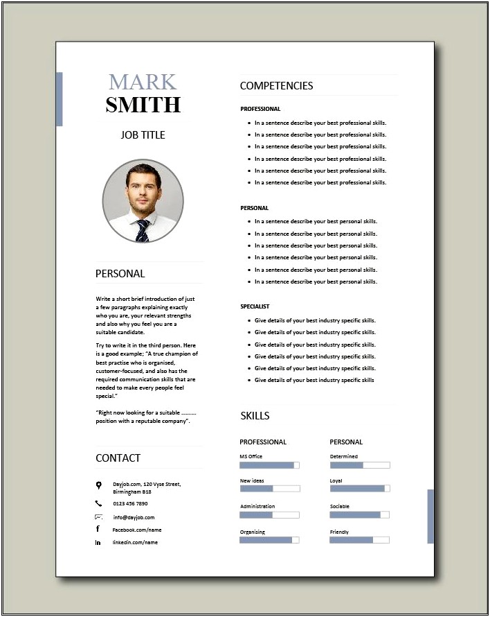Skills And Competencies On Resume