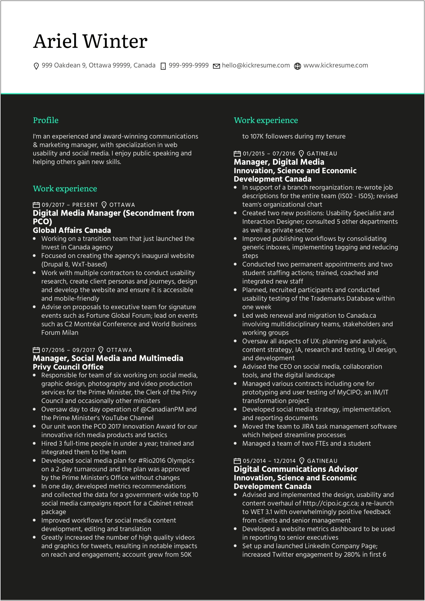 Skills And Specialization For Resume
