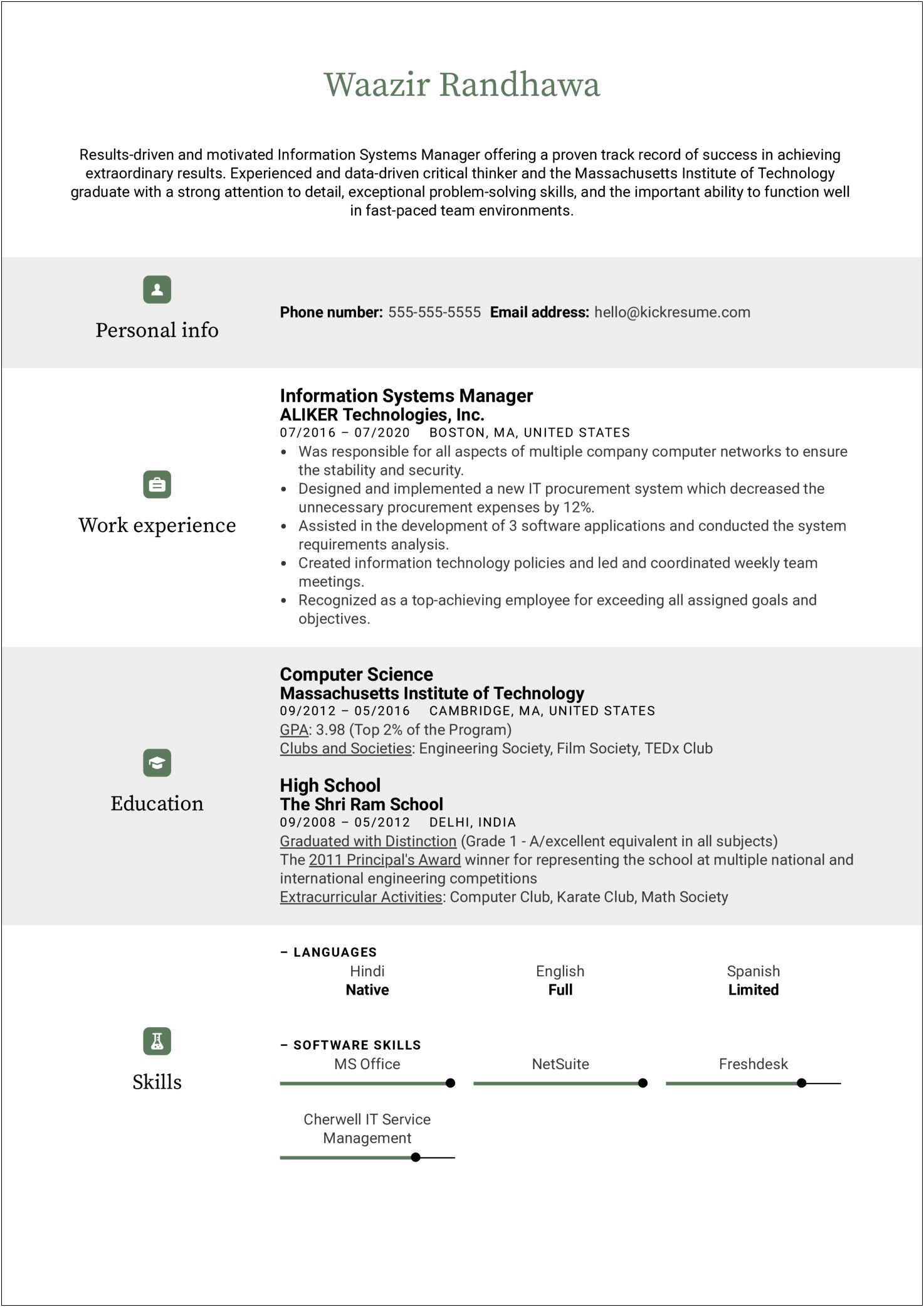 Software Engineering Manager Resume Examples