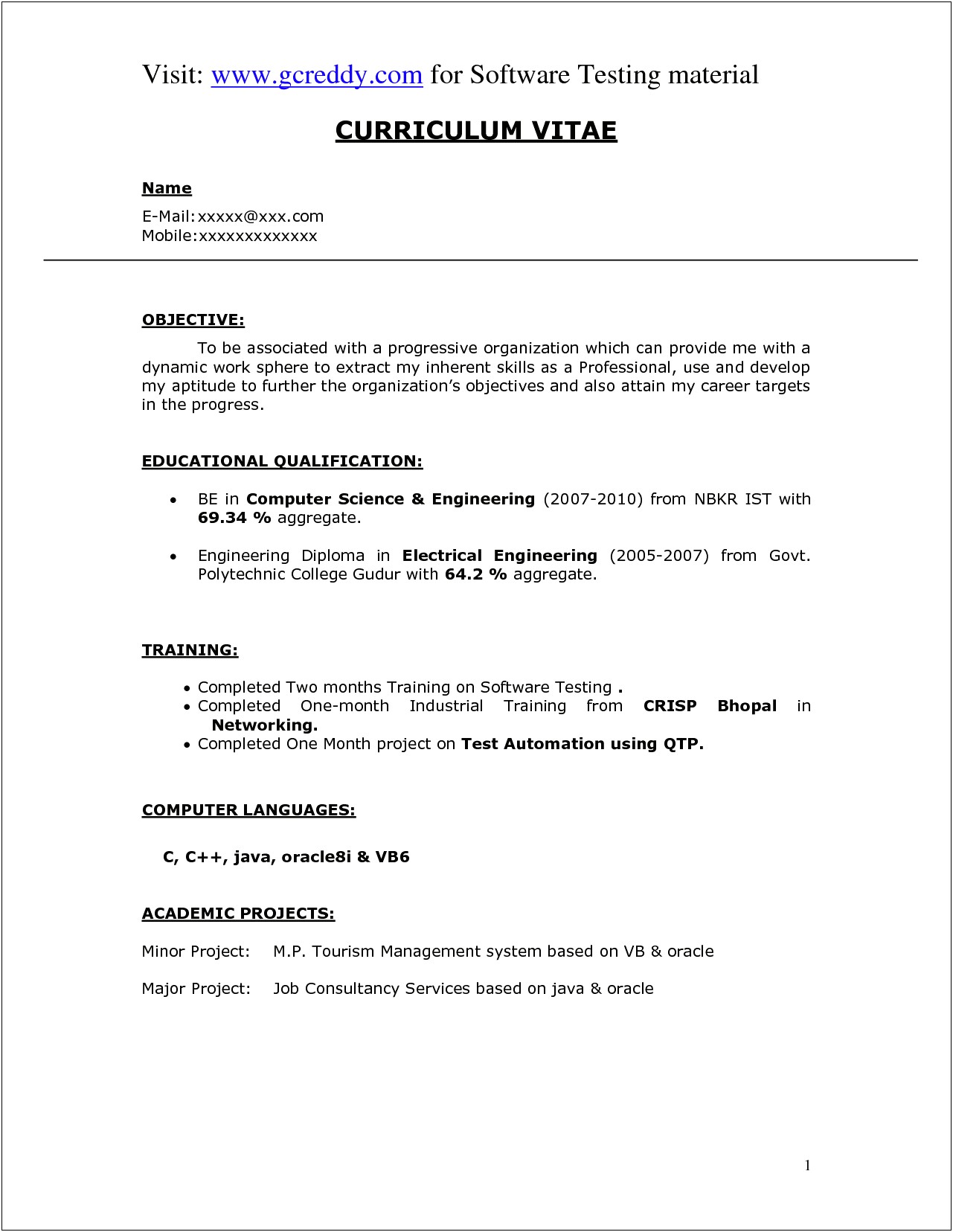 Software Resume Cover Letter Examples
