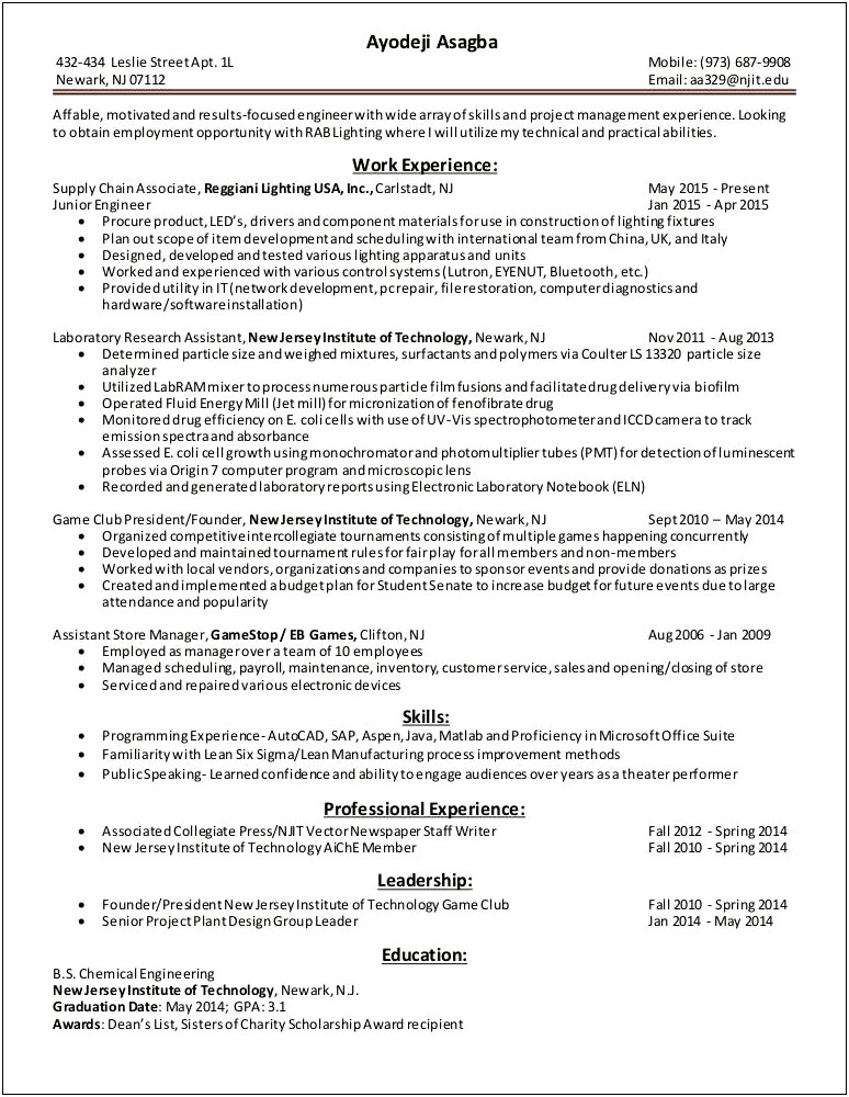 Spring Mobile Store Manager Resume