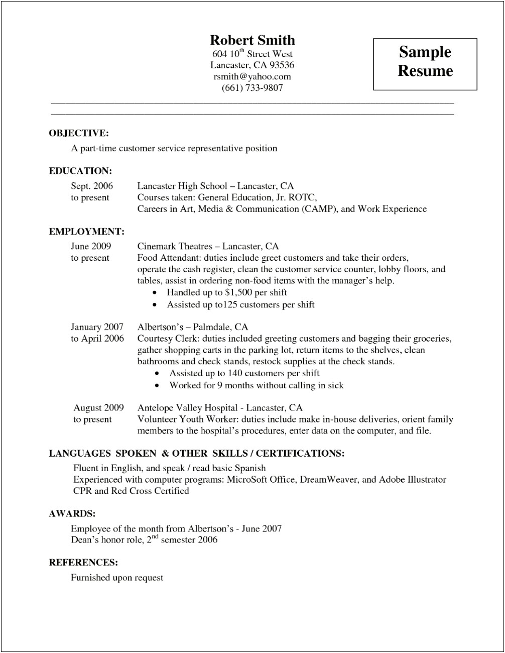 Store Counter Manager Resume Samples