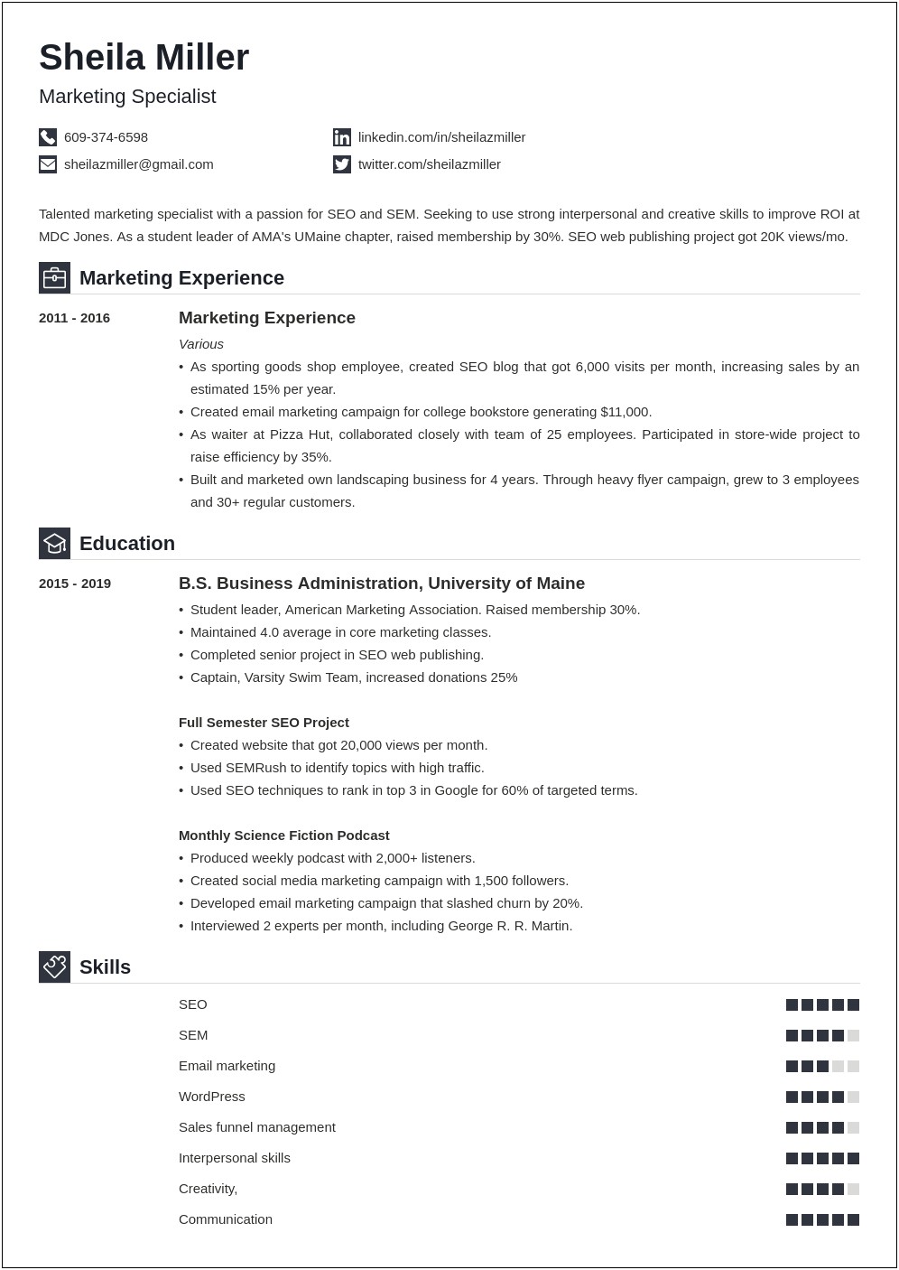 Student Job Student Resume Examples