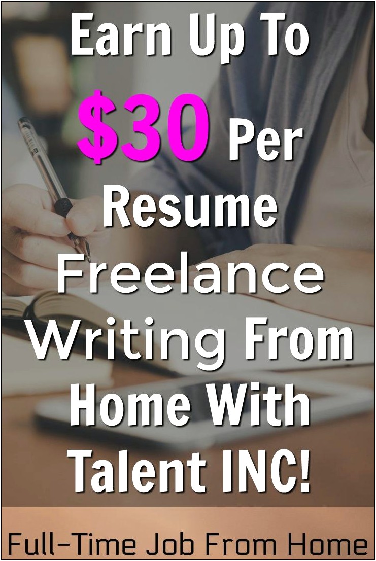 Talent Inc Resume Writer Job