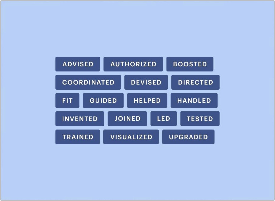 Technical Skills Verbs For Resume