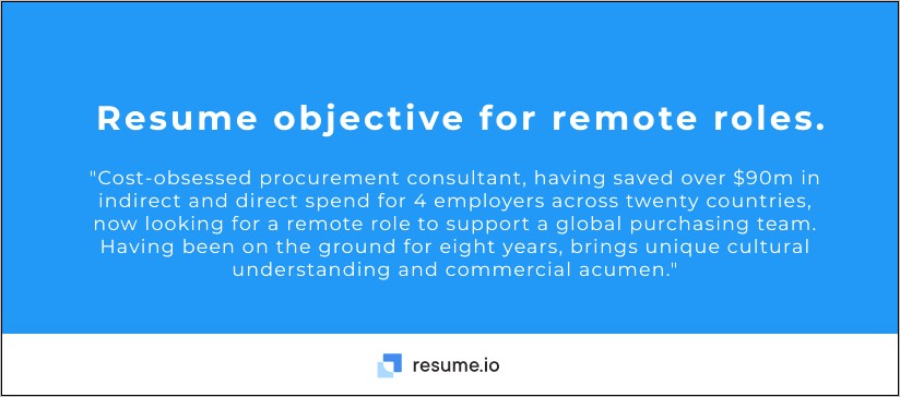 The Definition Of Resume Objective