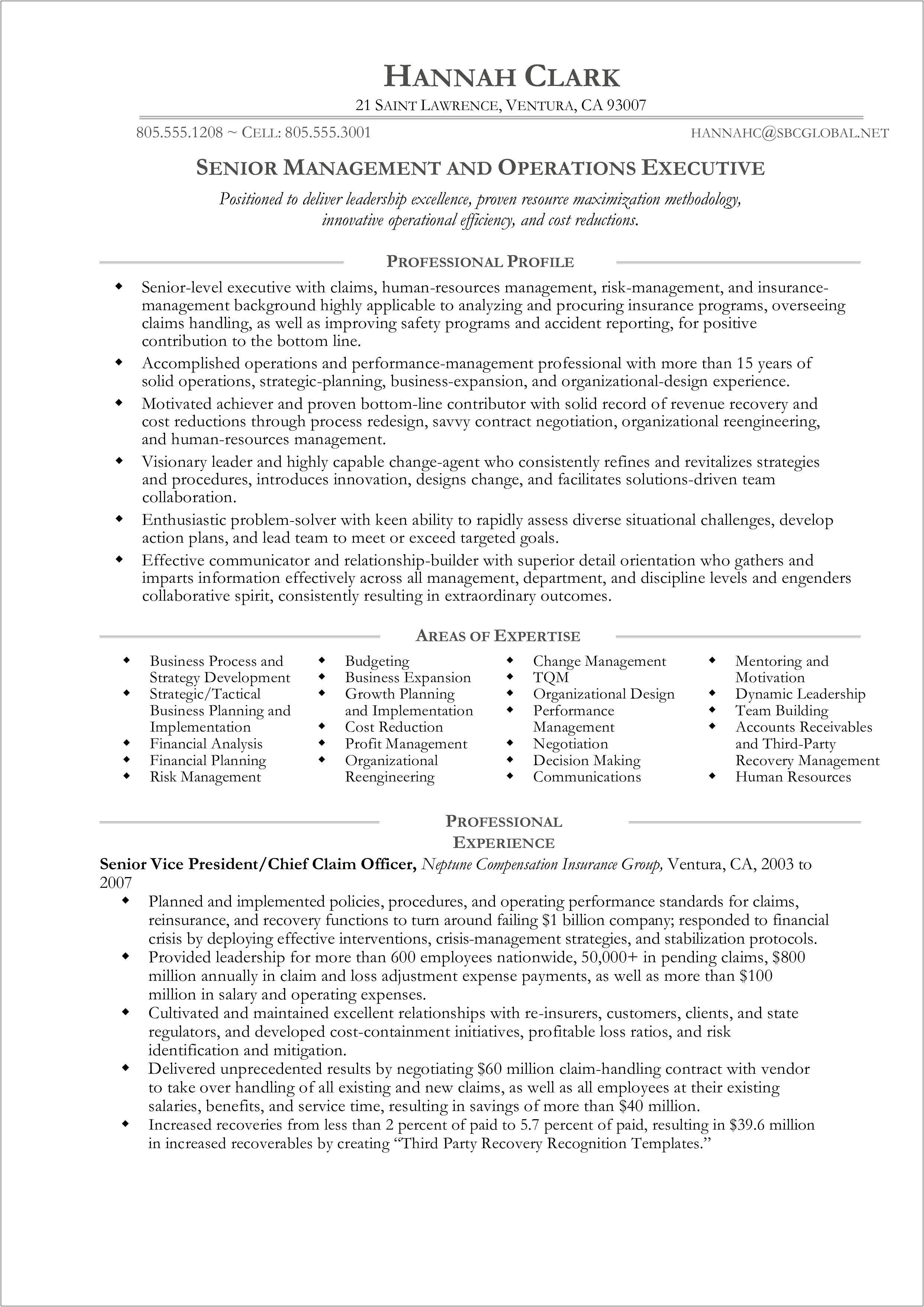 Third Party Risk Management Resume