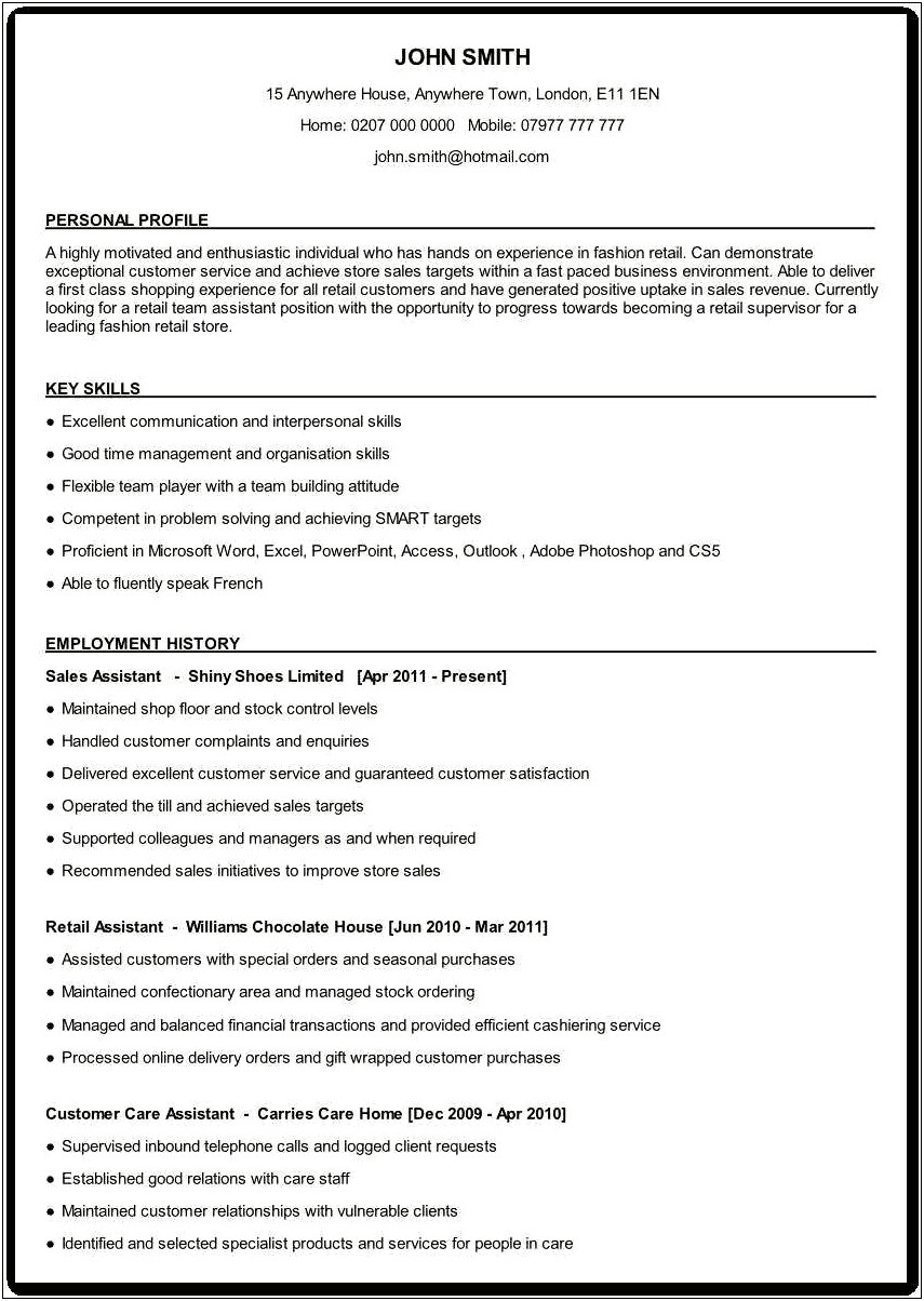 Time Management Phrases For Resume