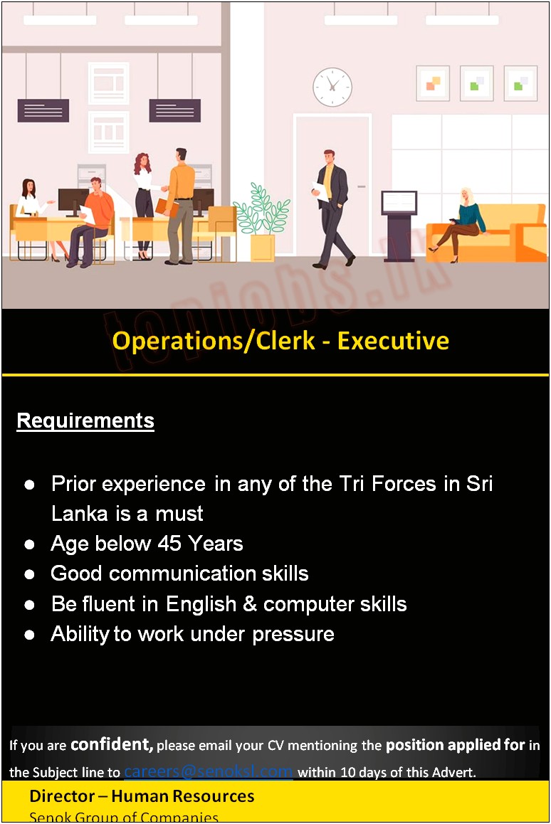 Trading Operations Clerk Job Resume