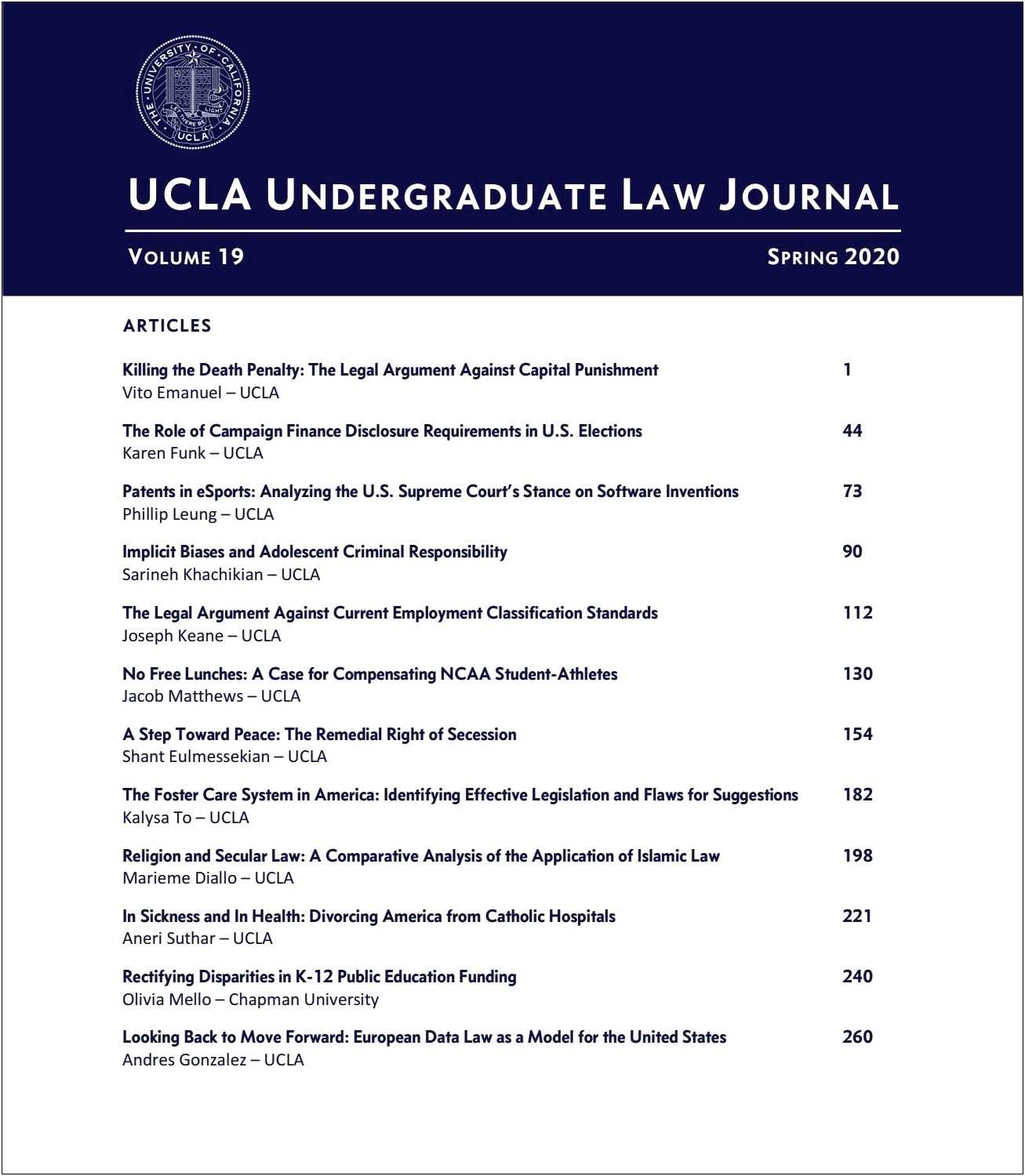 Ucla Law School Resume Samples