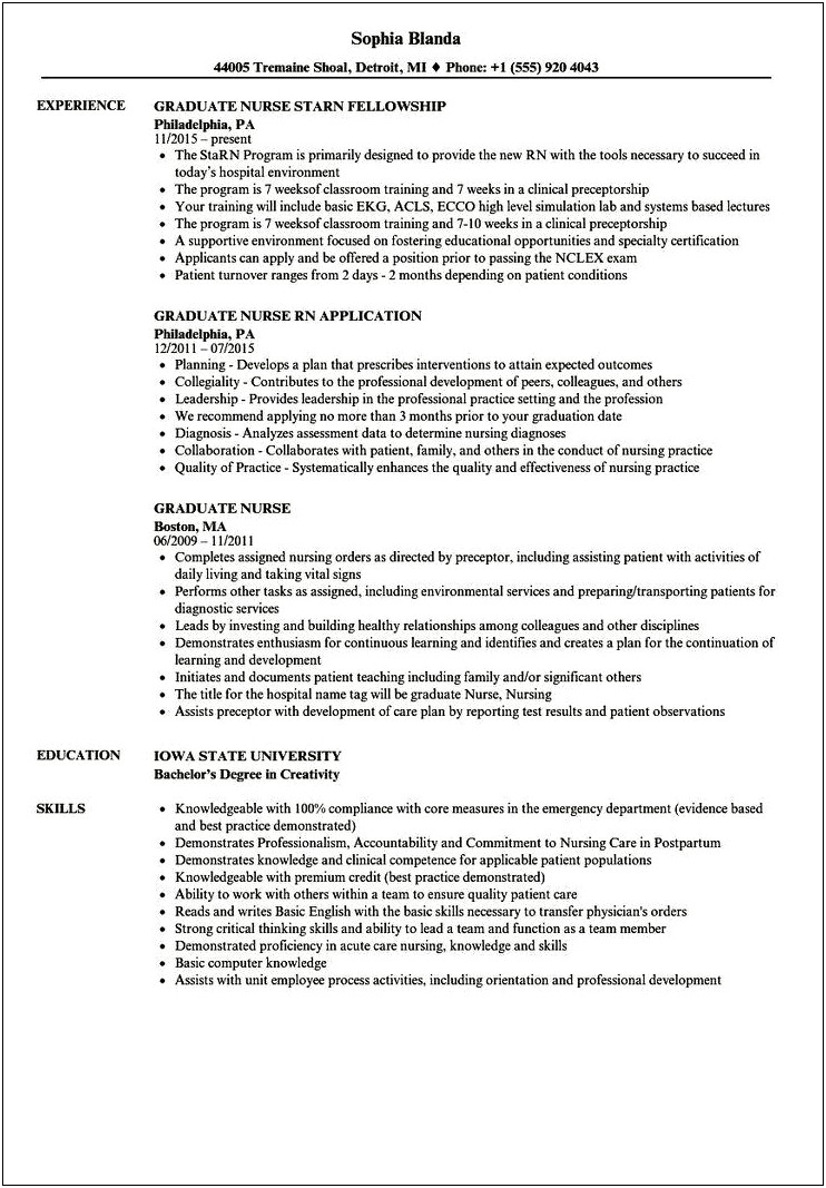 Uhg Facets Project Sample Resume