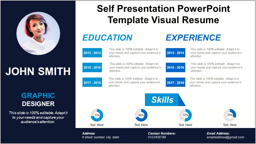 Visual Presentation Skills On Resume