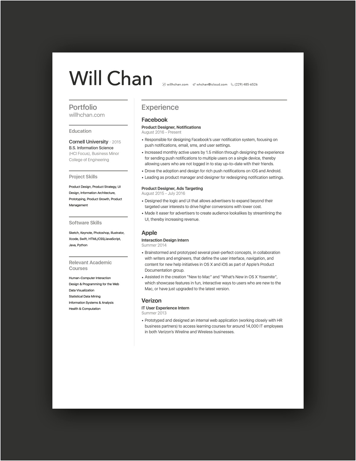 Web Design Project Manager Resume