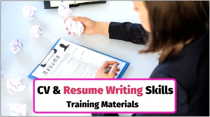 Writing Skills For A Resume