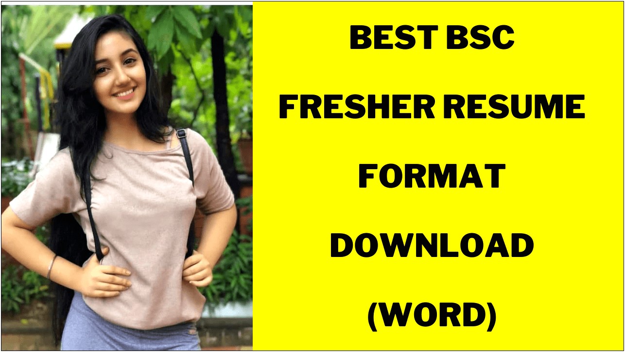Sample Resume For Bsc Biotechnology Freshers