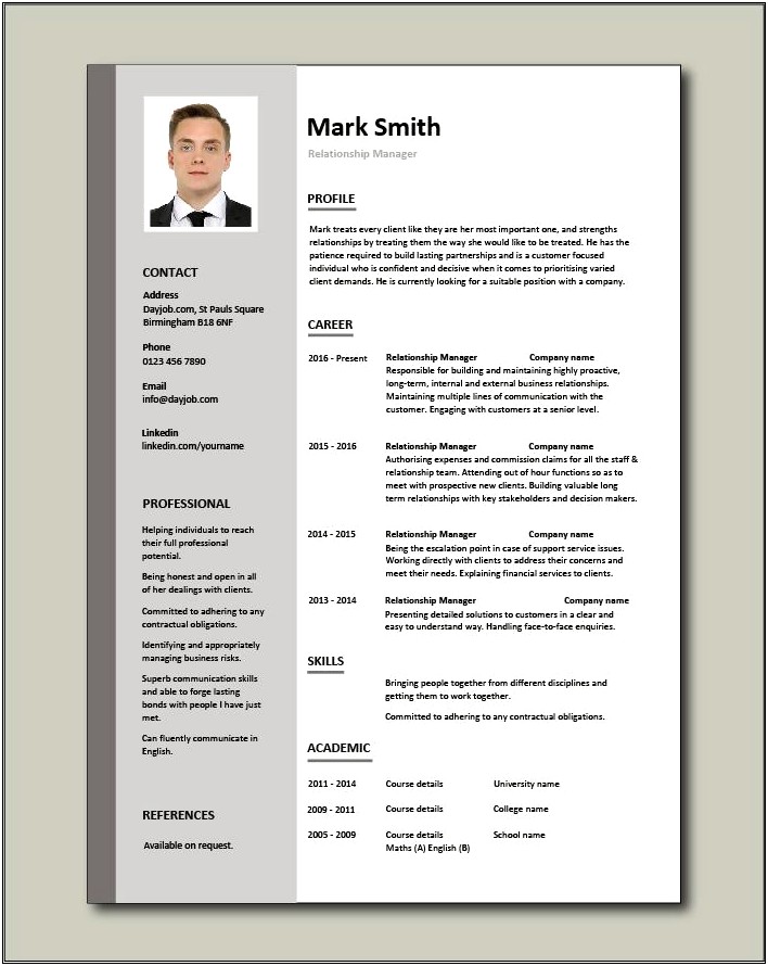 Sample Resume For Community Relations Manager