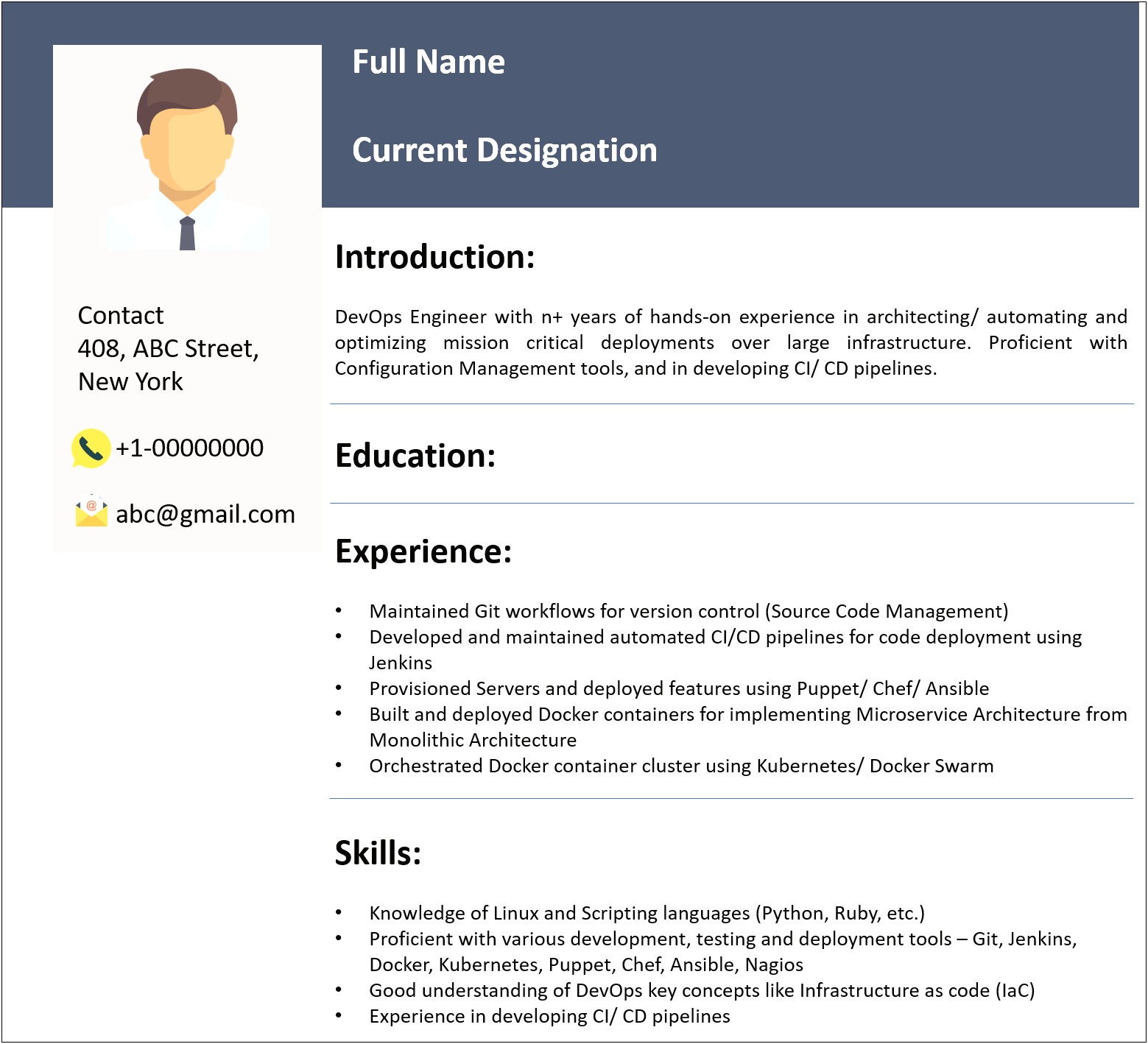 Sample Resume For Data Engineer Azure Databricks