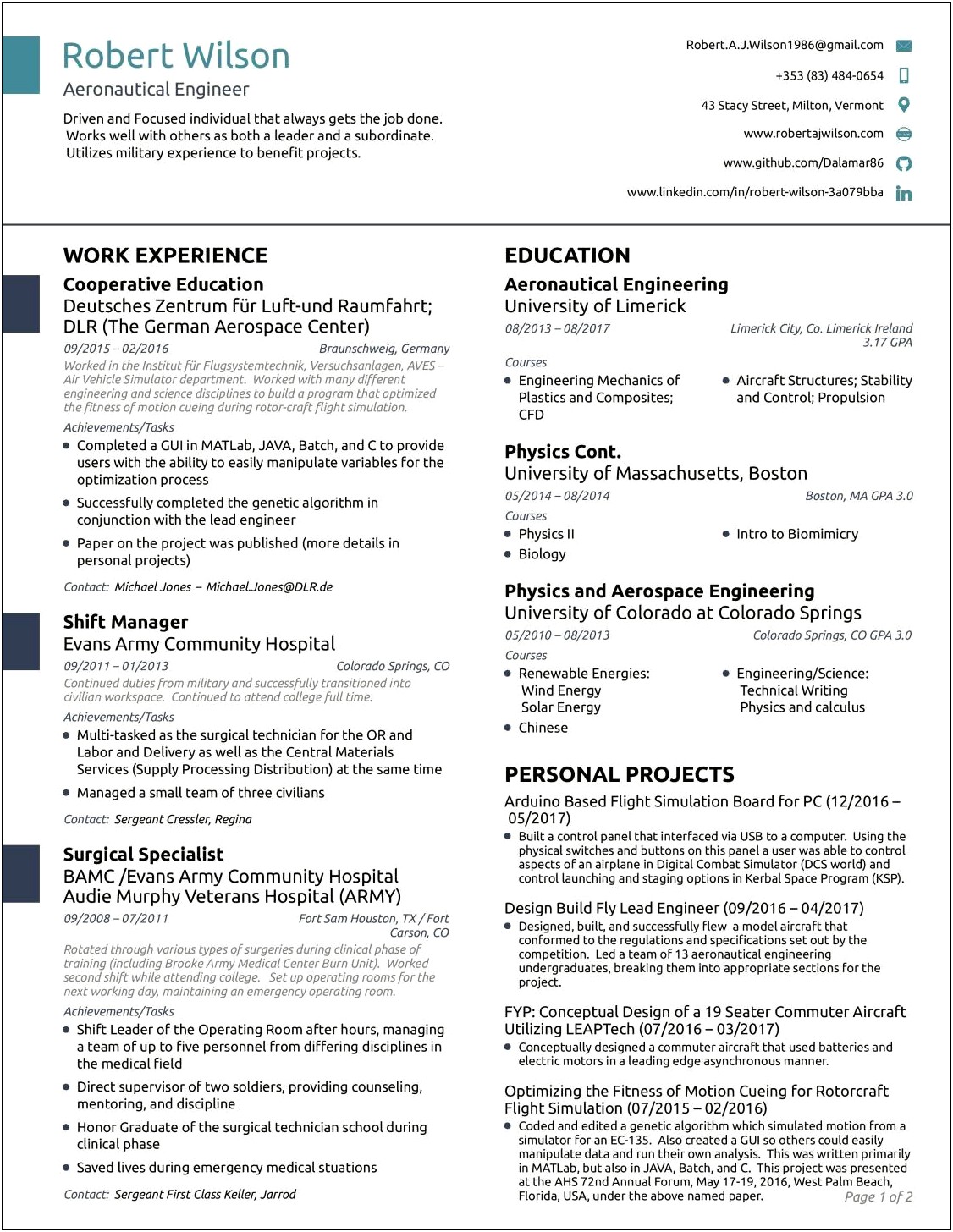 Sample Resume For Dcs Project Engineer