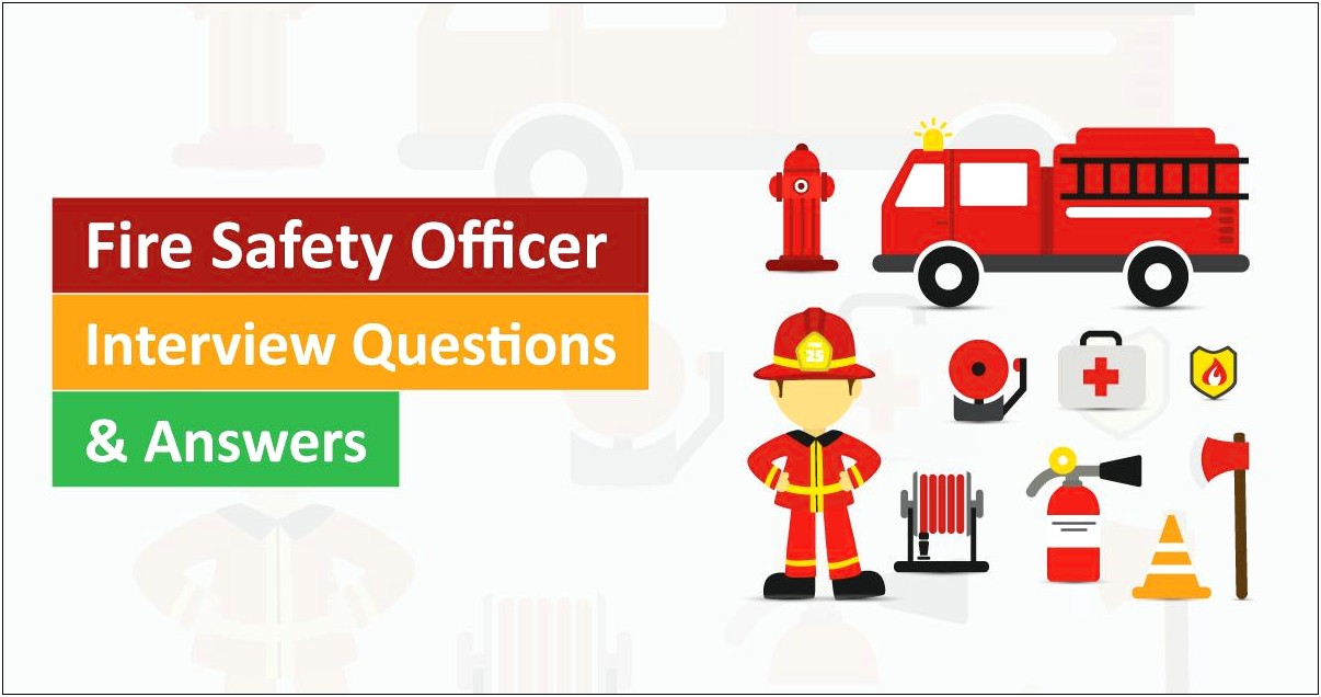 Sample Resume For Fire And Safety Fresher