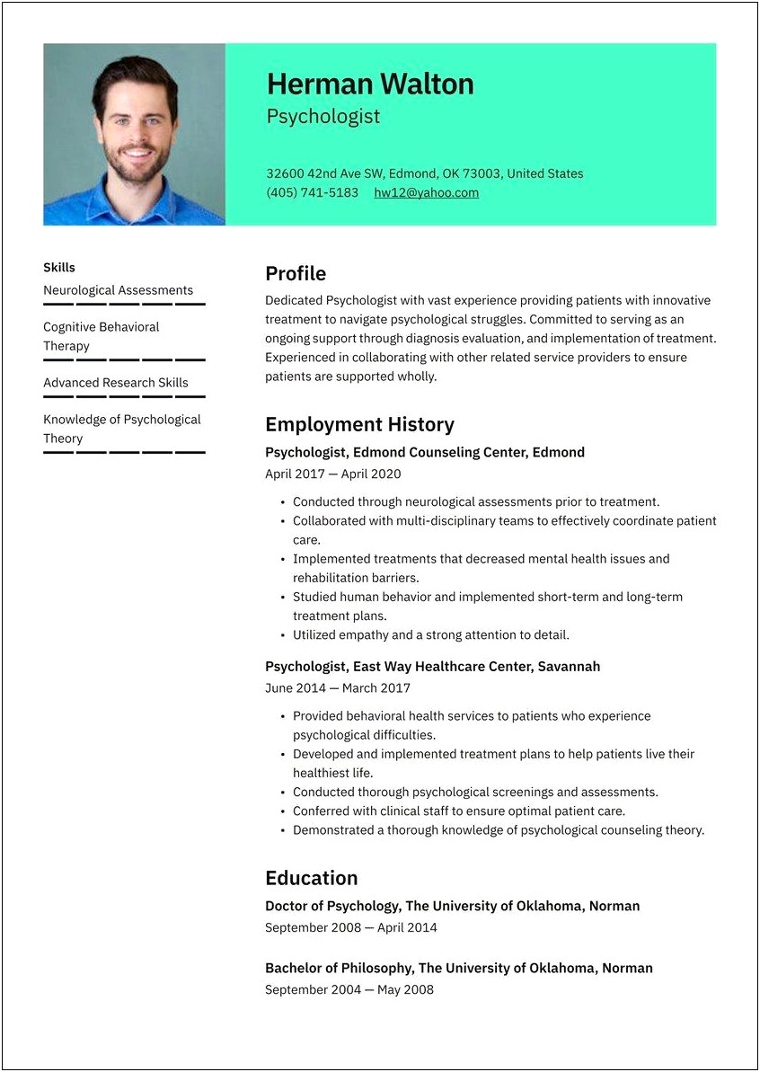 Sample Resume For Forensic Science Technician