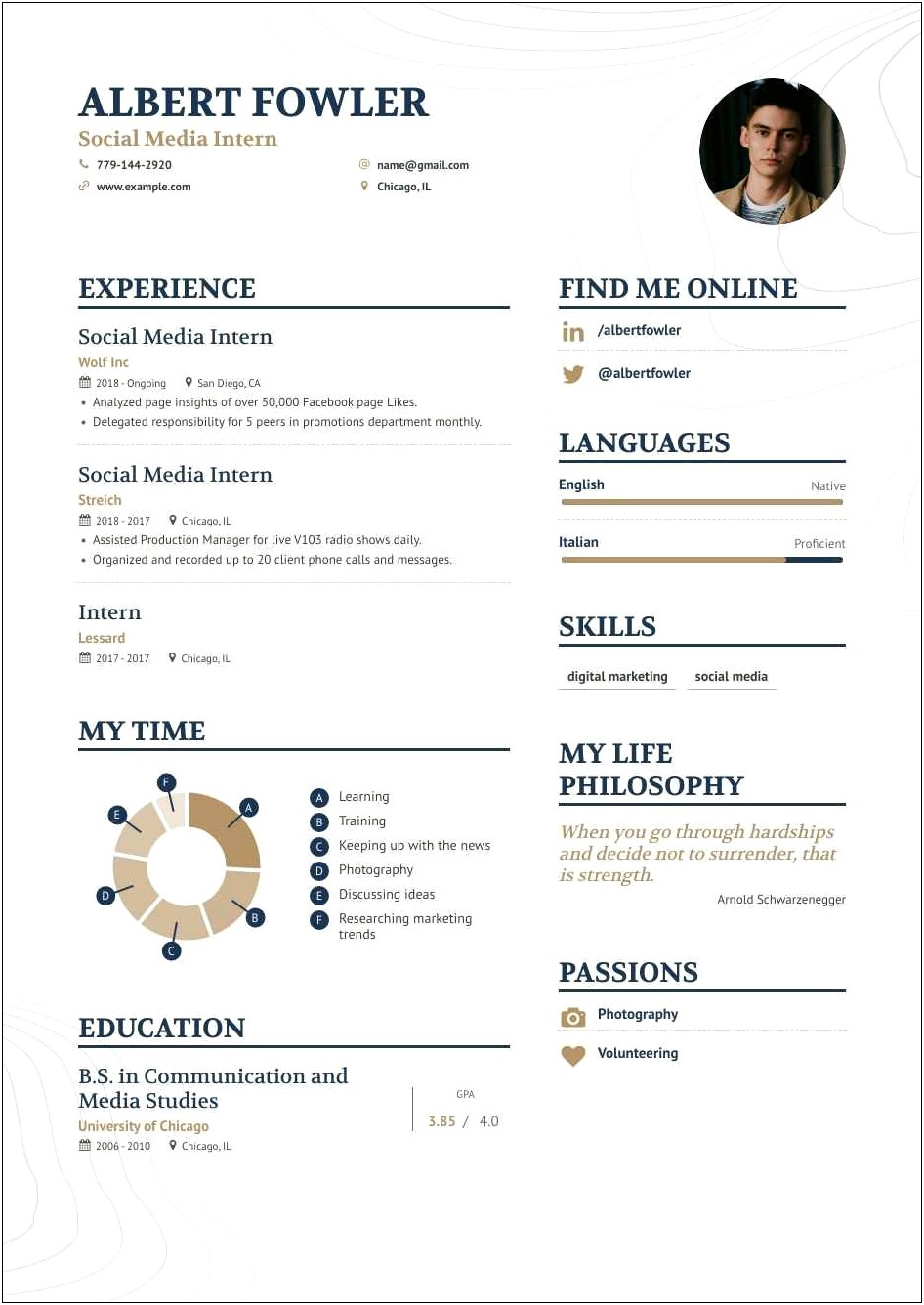 Sample Resume For Mass Communication Student