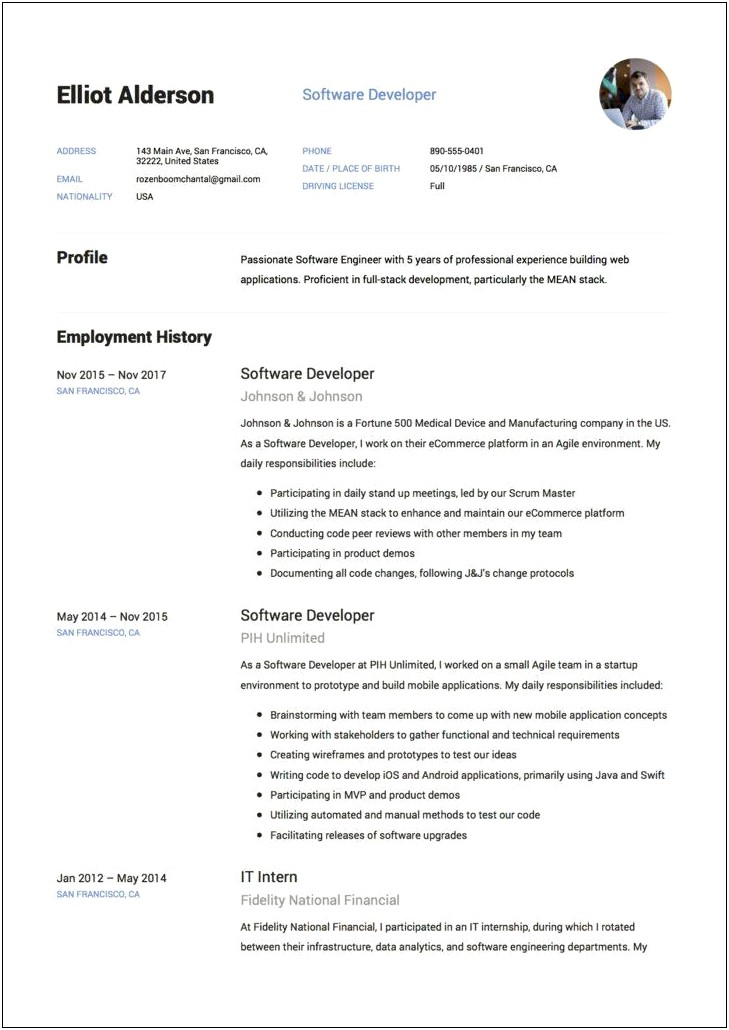 Sample Resume For Mobile Testing Android