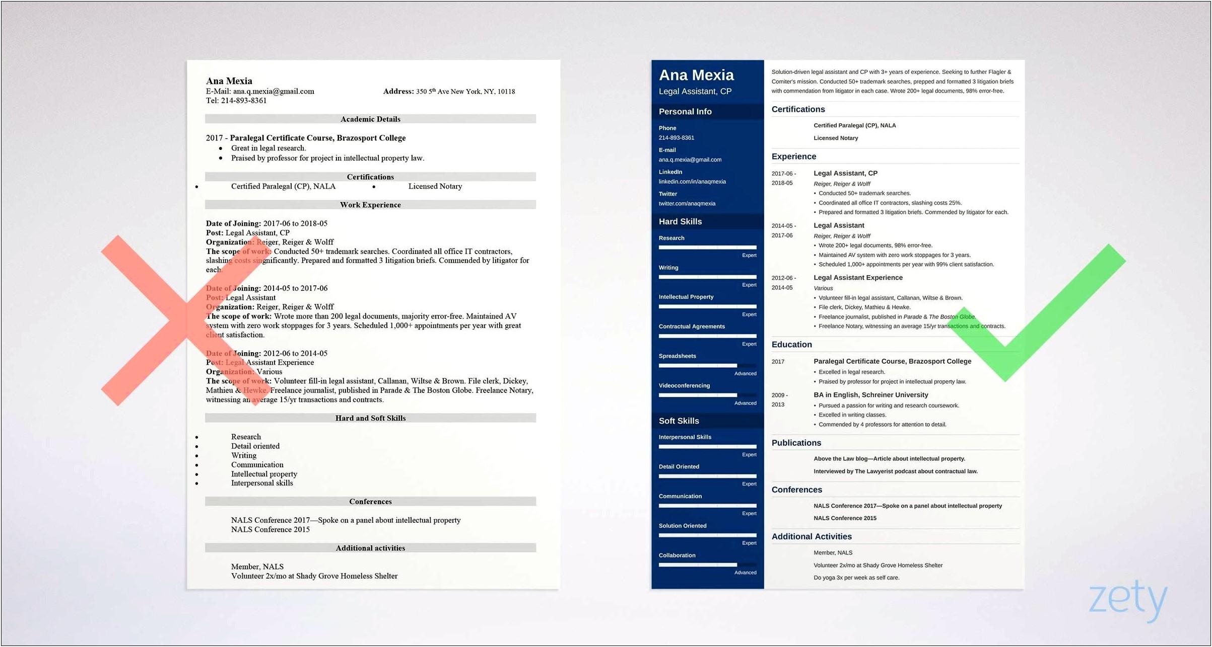 Sample Resume For Personal Injury Legal Assistant