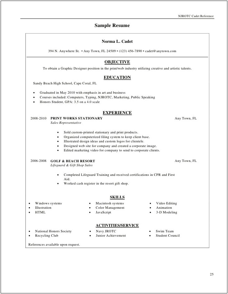 Sample Resume For Seaman Apprenticeship Engine Cadet Pdf
