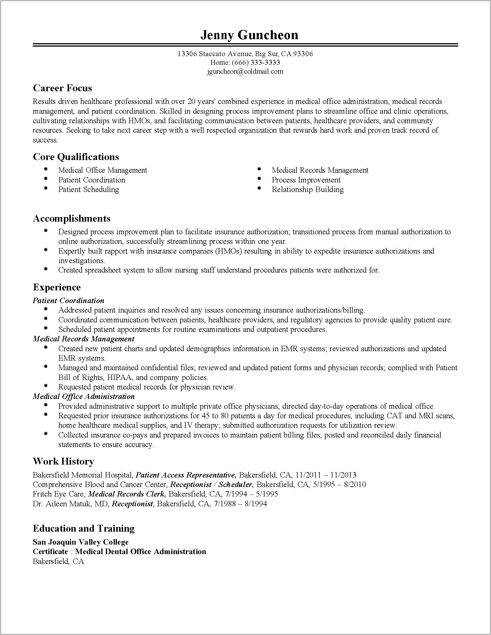 Sample Resume For Shipping And Receiving Manager