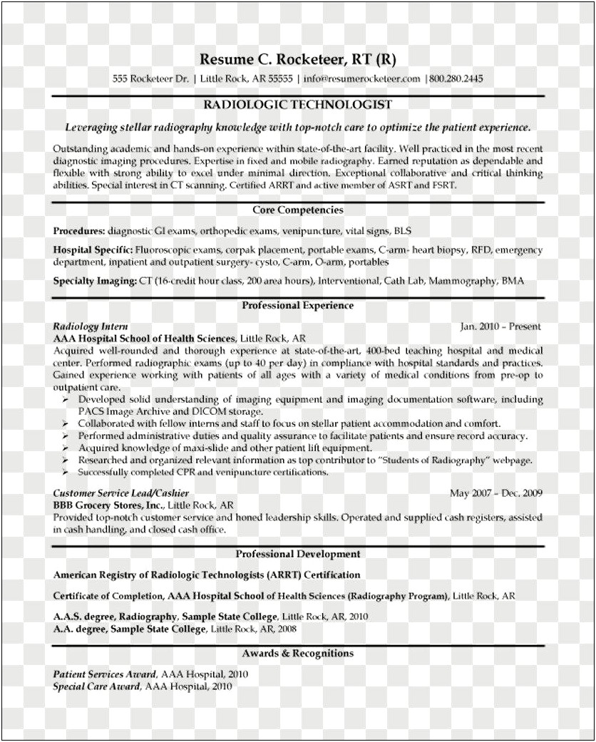 Sample Resume For Surgical Technologist Cover Letter