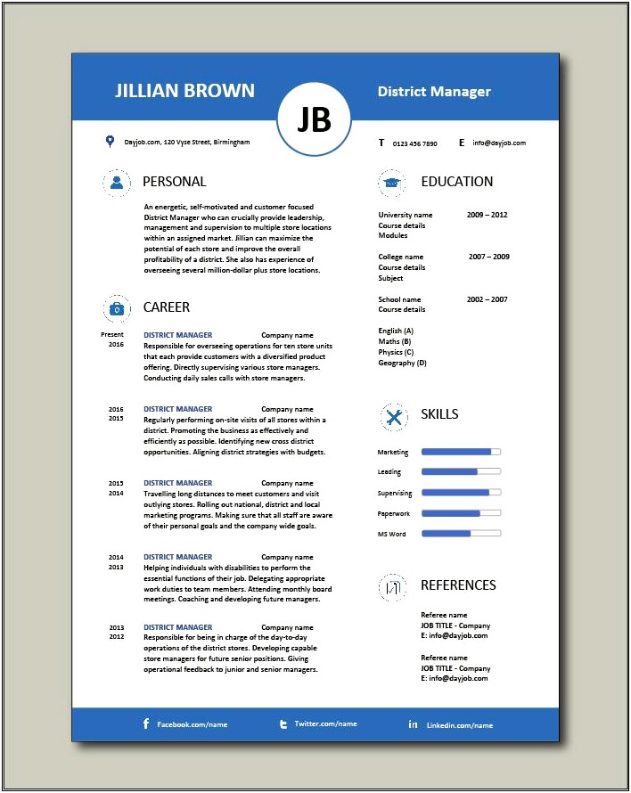 Sample Resume For Trade Show Manager