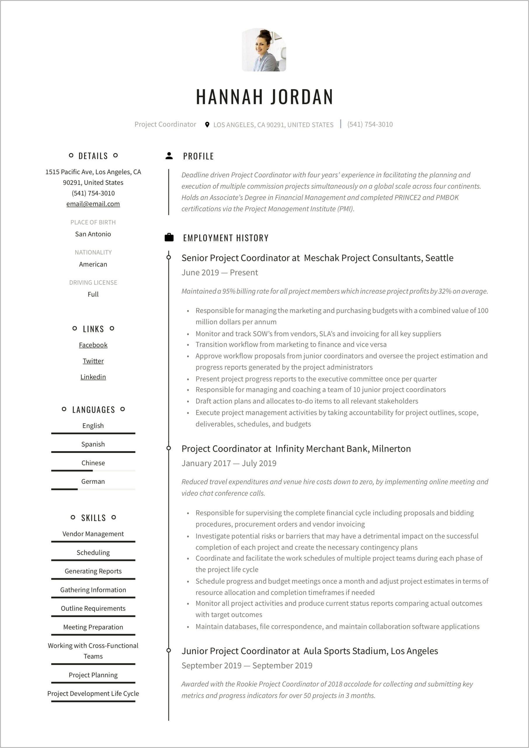 Sample Resume For Utilization Management Coordinator