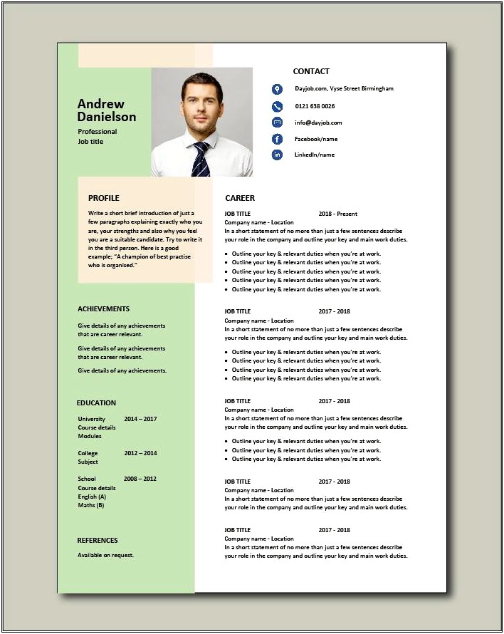 Sample Resume For Visa Recruiter Position