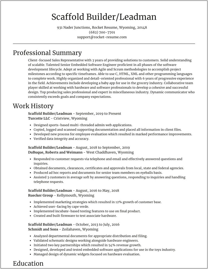 Sample Resume On Distributed Multithreaded Resume